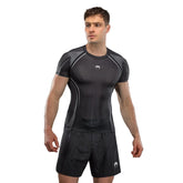 Rash Guard Short Sleeve Venum Stealth Black White