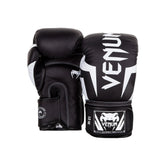 Boxing Gloves Venum Elite Muay Thai Style Black/White (Synthetic Leather)