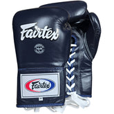 Boxing Gloves Fairtex BGL6 Blue Lace-Up Pro Fight
