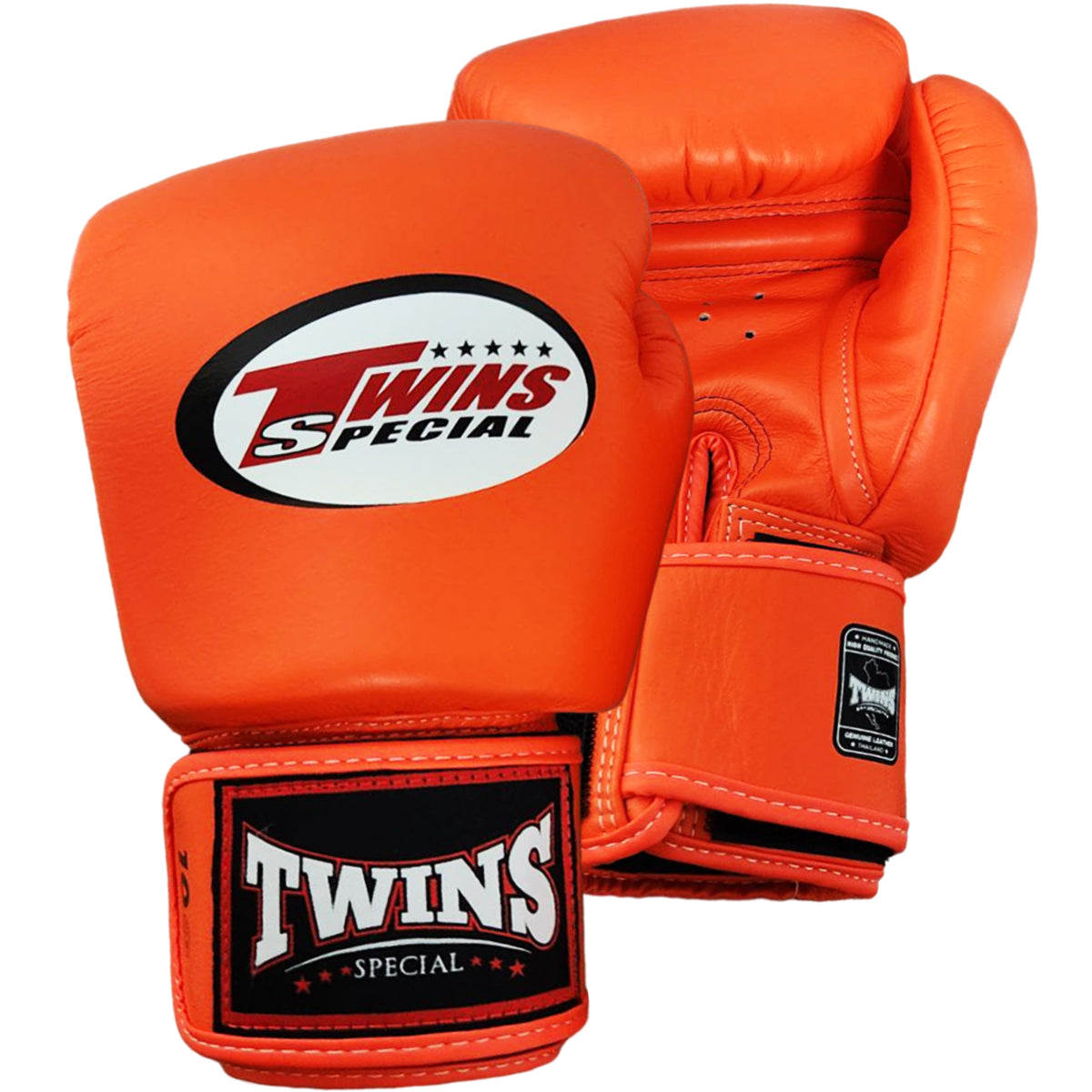 Boxing Gloves Twins Special BGVL3 Orange Muay Thai Style (Leather)