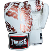 Boxing Gloves Twins Special FBGV-49 Copper White Fancy Muay Thai Style