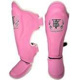 Shin Guards Top King Boxing TKSGP-GL Pink White