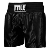 Shorts Boxing Title Pro Traditional Cut Trunks Black/Black