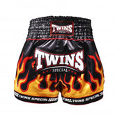 Shorts Muay Thai Style Twins Special TBS Flame Black
