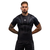 Rash Guard Short Sleeve Venum Streamline Black White