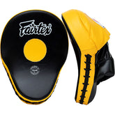 Focus Mitts Fairtex FMV9 Black Yellow Contoured
