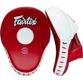Focus Mitts Fairtex FMV9 Red White Contoured