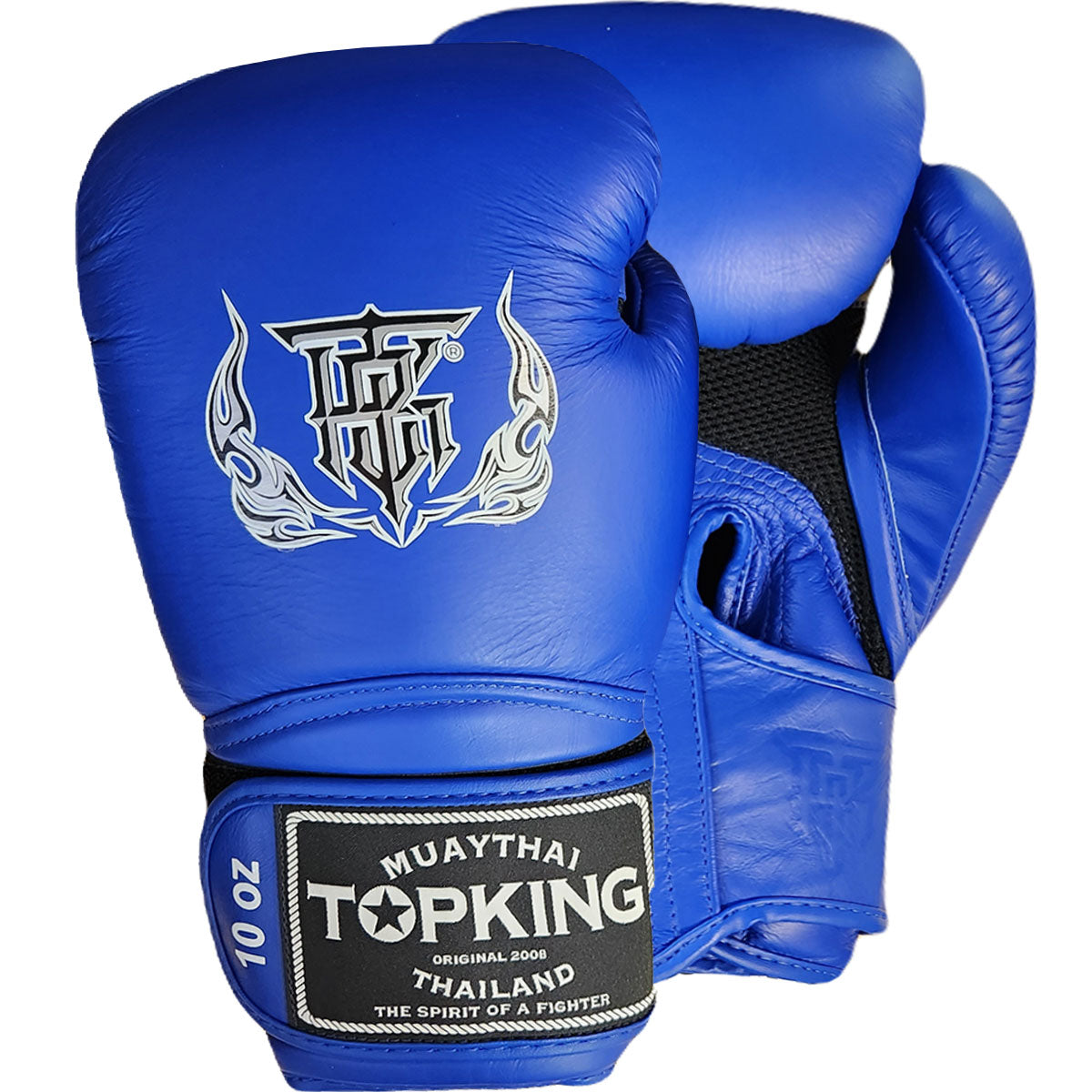Boxing Gloves Top King TKBGSA Air Blue Muay Thai Style (Leather) – Fight Trade Store