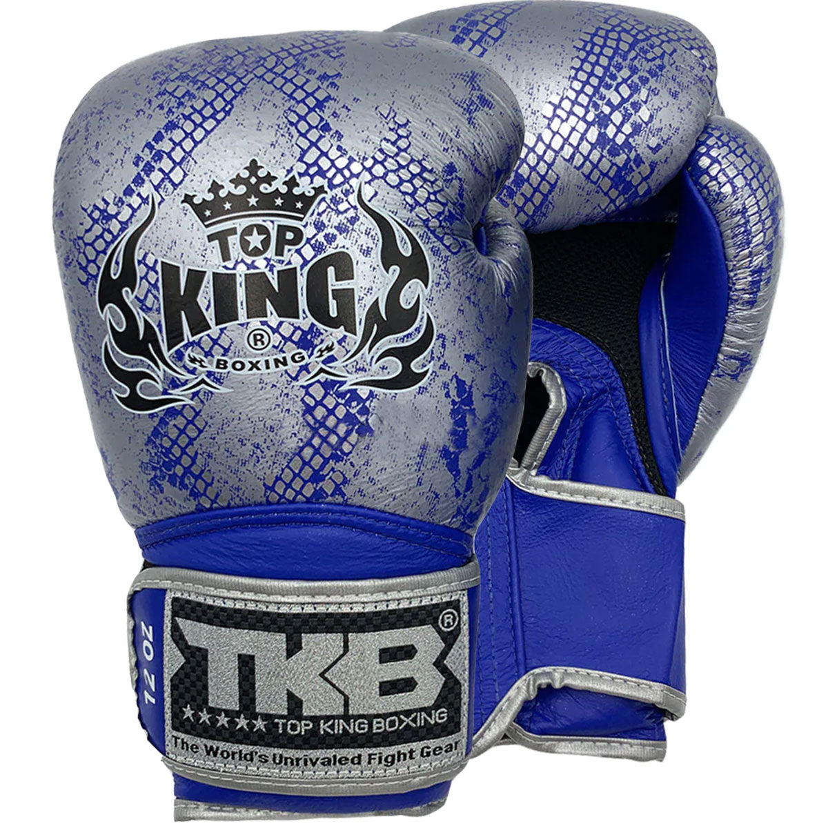 Top King Boxing Gloves TKBGSS-02 Air Blue Silver