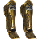 Shin Guards Top King Boxing TKSGSS-02 Gold Black "Super Snake"