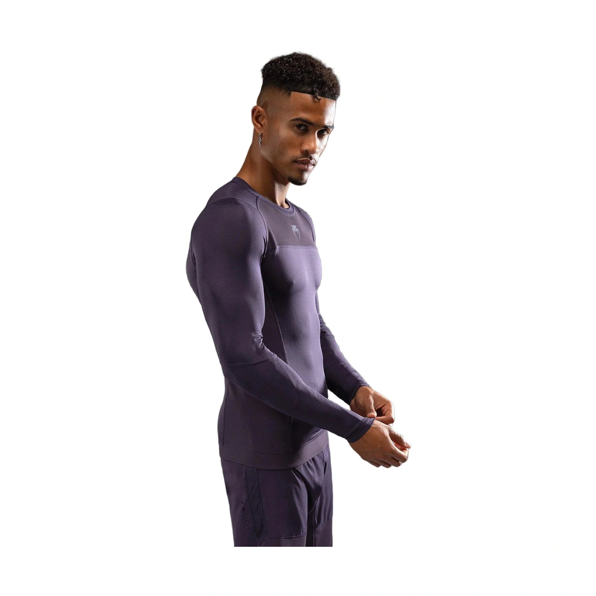 Venum G-Fit Air Long Sleeve Rash Guard, Deep Purple, view 2