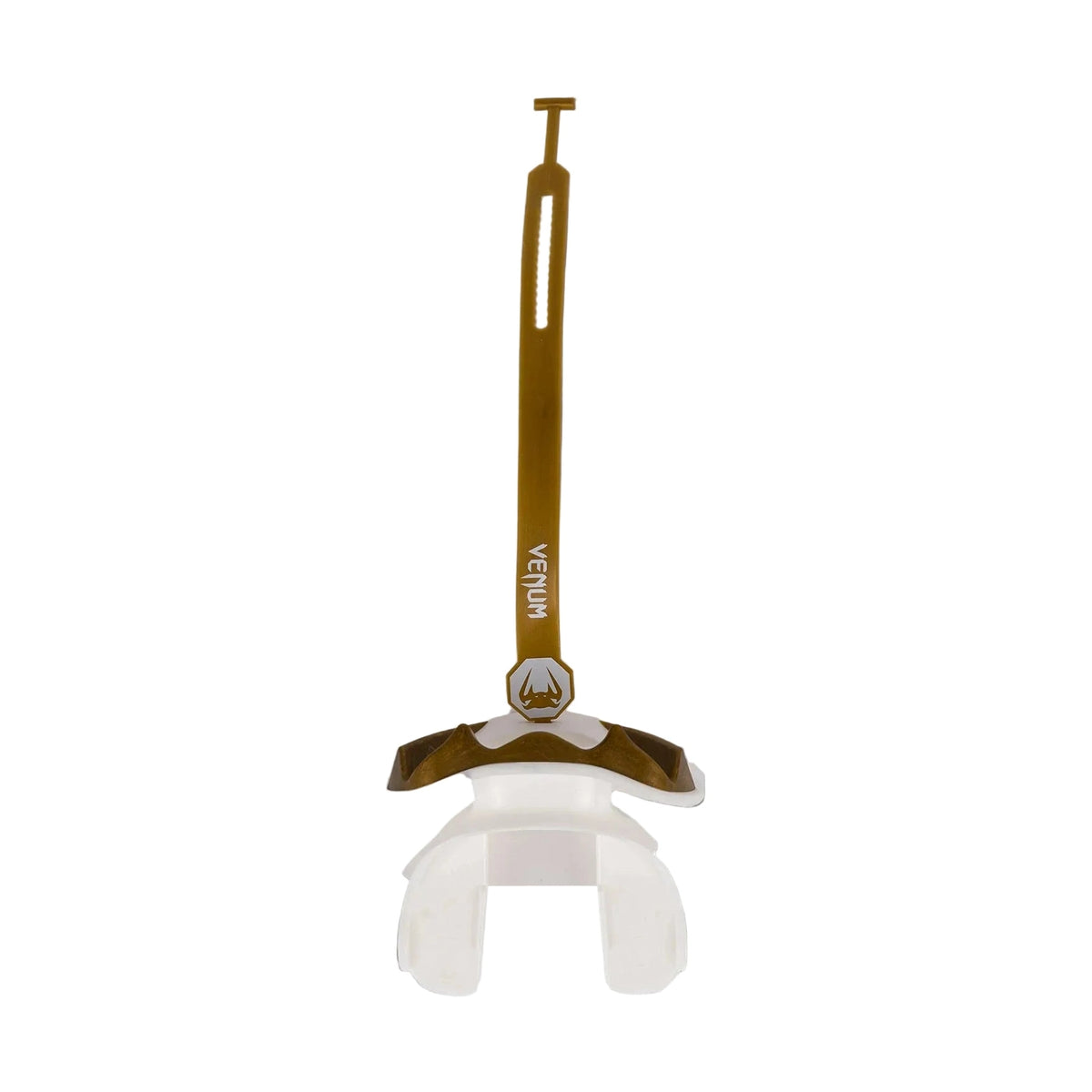 Venum Elite Lipguard OG Edition Mouthguard, White/Gold, view 2