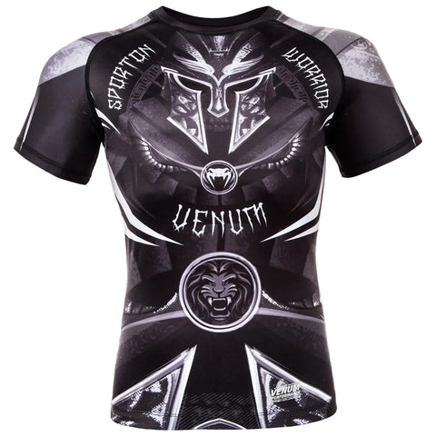 Rash Guard Short Sleeve Venum Gladiator 3.0 Black White