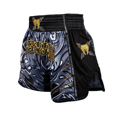 Shorts Muay Thai Style Venum Wolf Atak Black/Grey