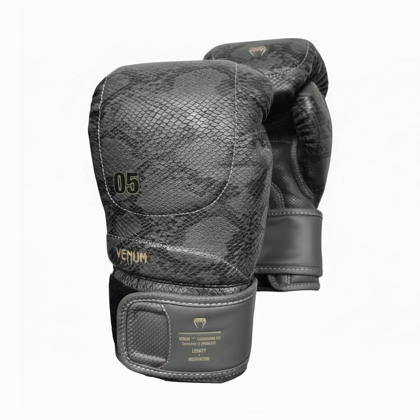 Venum Impact Evo Scales Boxing Gloves, Dark Grey, view 1