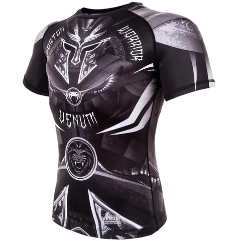 Rash Guard Short Sleeve Venum Gladiator 3.0 Black White