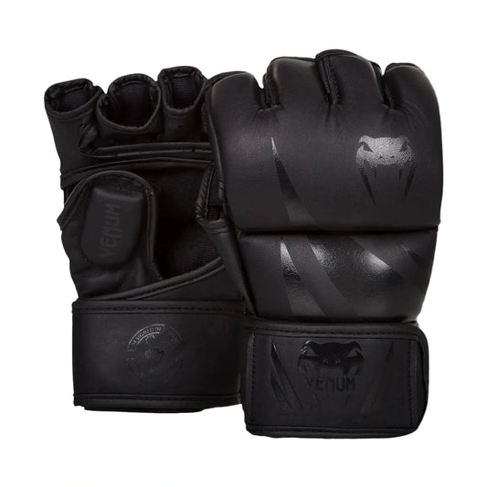 Venum Challenger MMA Gloves, Matte Black, view 1