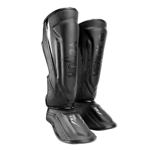 Shin Guards Venum Elite Evo Black/Black