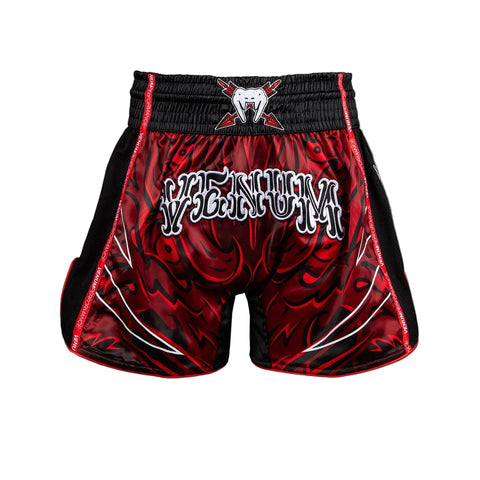 Shorts Muay Thai Style Venum Wolf Atak Black/Red