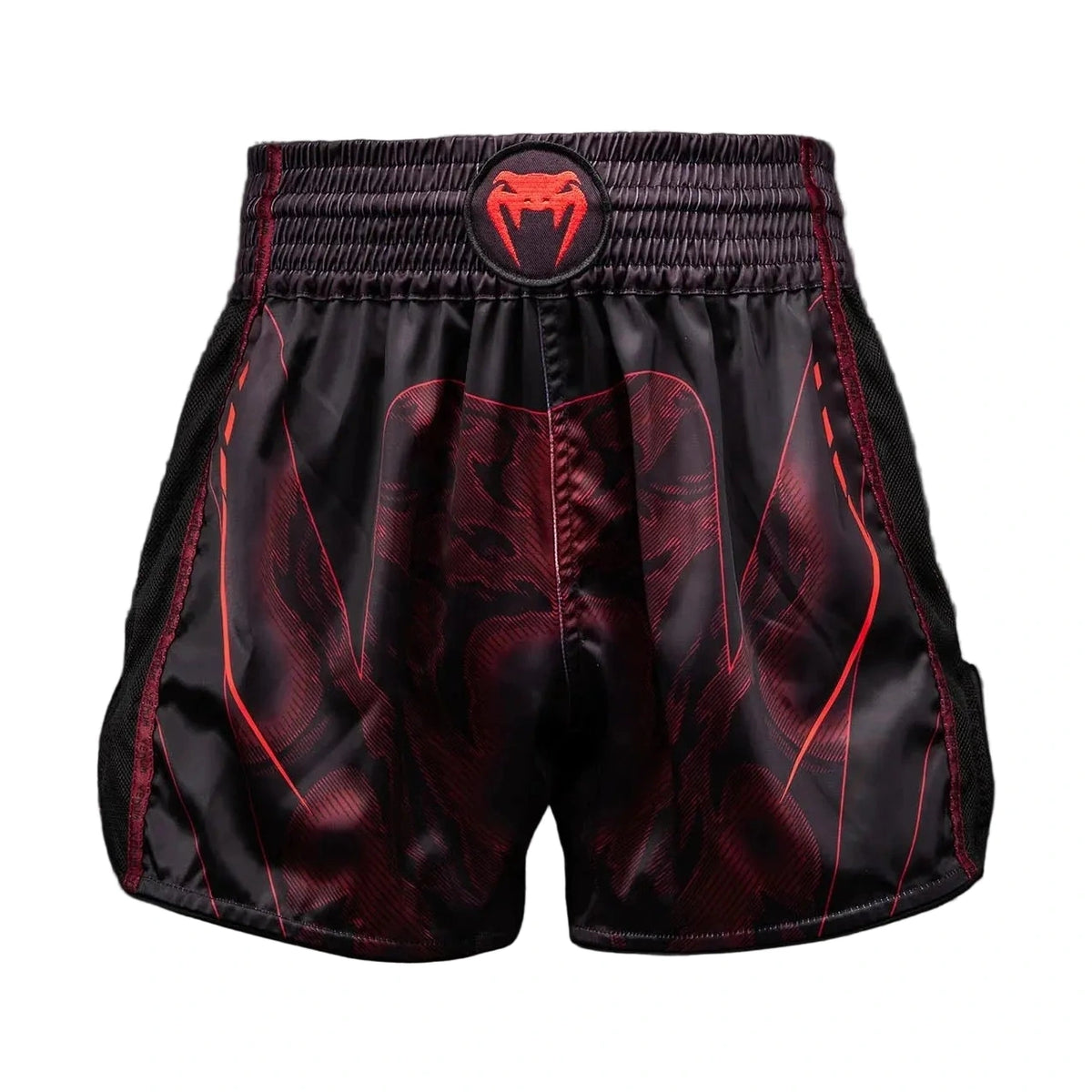 Venum Spectre Muay Thai Shorts, Black/Red, view 1