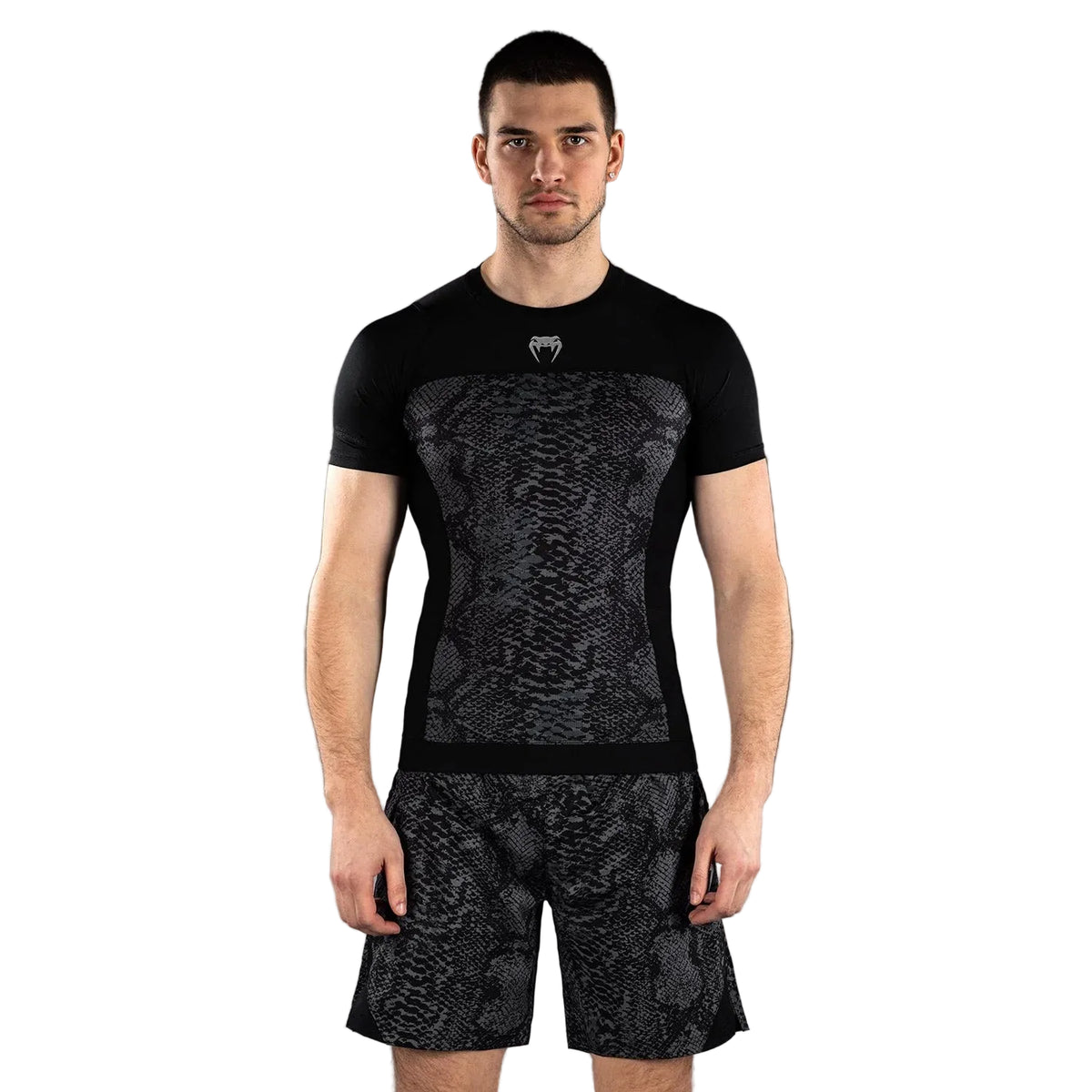 Rash Guard Short Sleeve Venum G-Fit Scales Black/Charcoal Grey