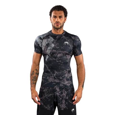 Rash Guard Short Sleeve Venum Rage & Workout Black/Grey