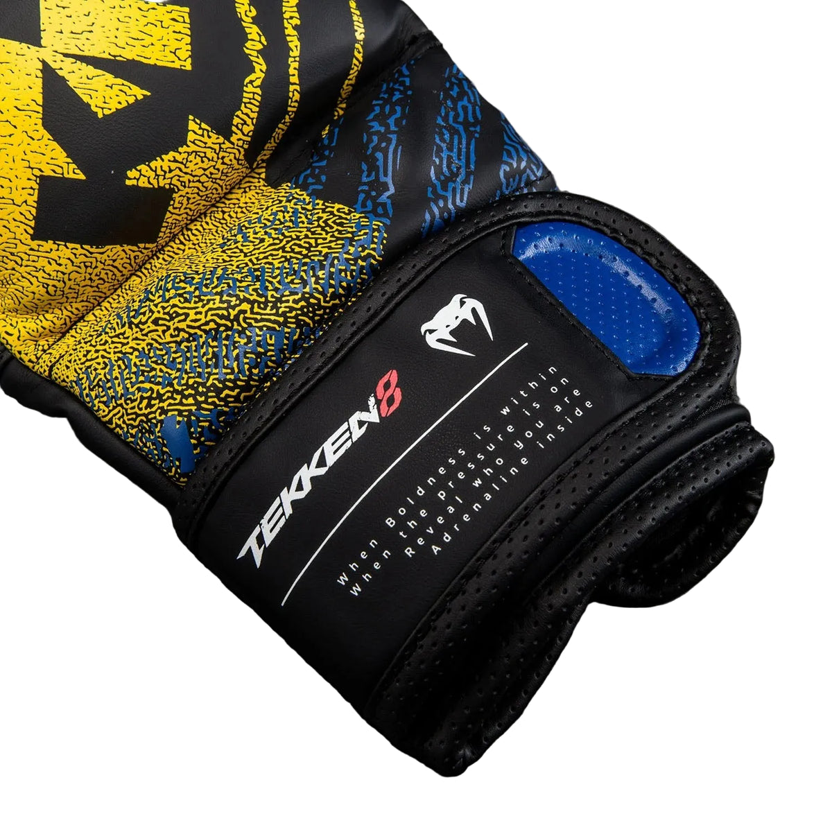 Venum x TEKKEN 8 King MMA Sparring Gloves, Black/Yellow, view 4