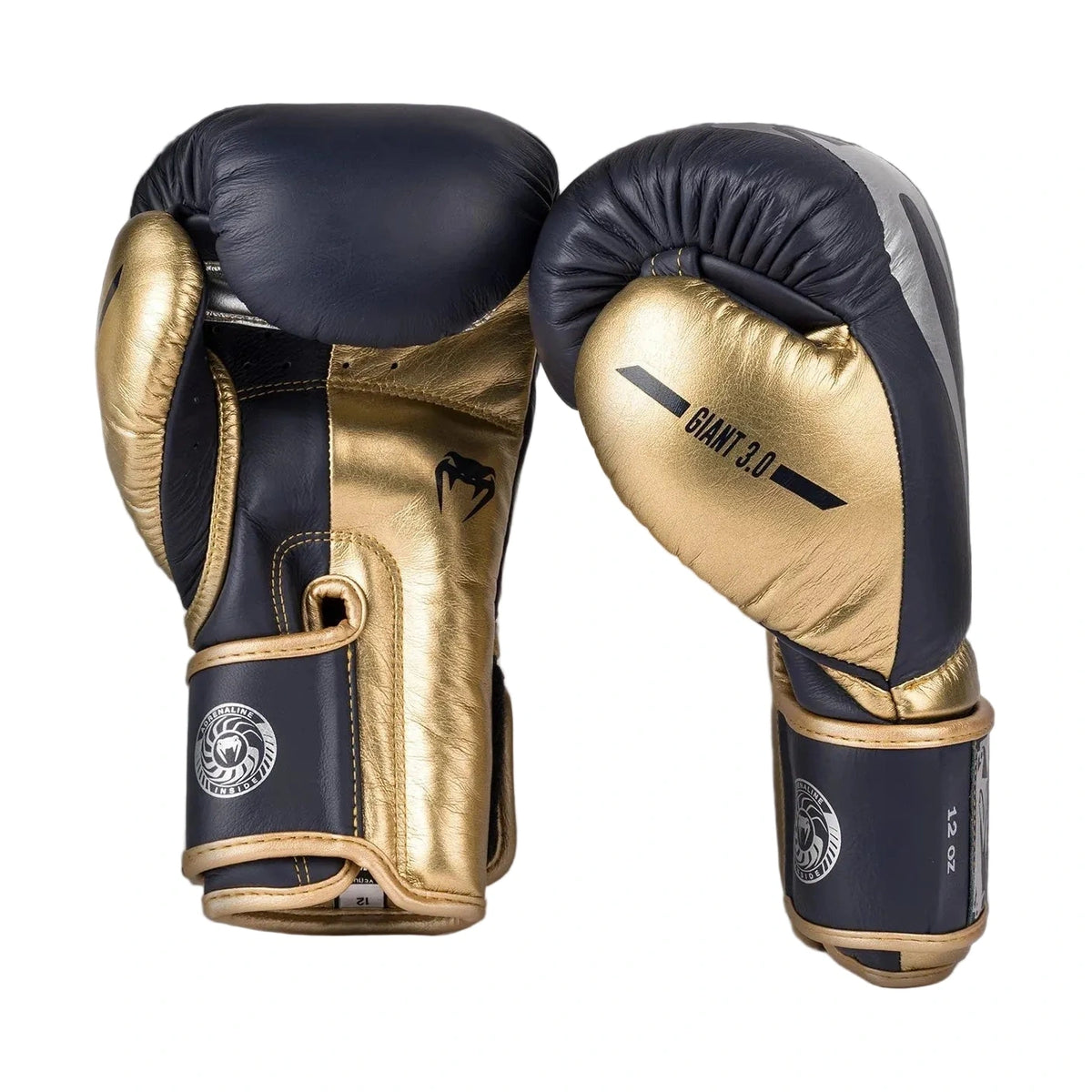 Venum Giant 3.0 Boxing Gloves, Navy/Gold, view 1