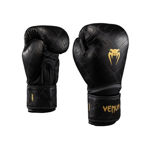 Boxing Gloves Venum Contender 1.5 XT 3D Black Gold Muay Thai Style (Synthetic Leather)
