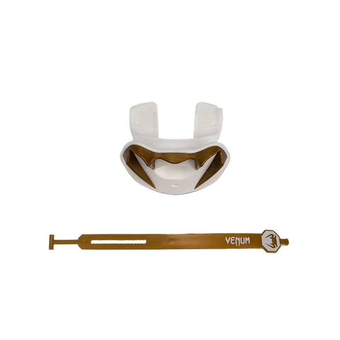 Mouthguard Venum Elite Lipguard OG Edition White/Gold (Adult)