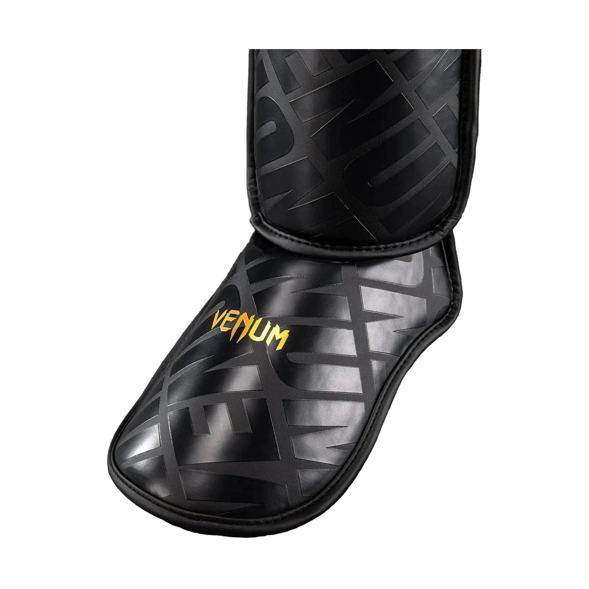 Venum Contender 1.5 XT 3D Shin Guards, Black/Gold, view 3