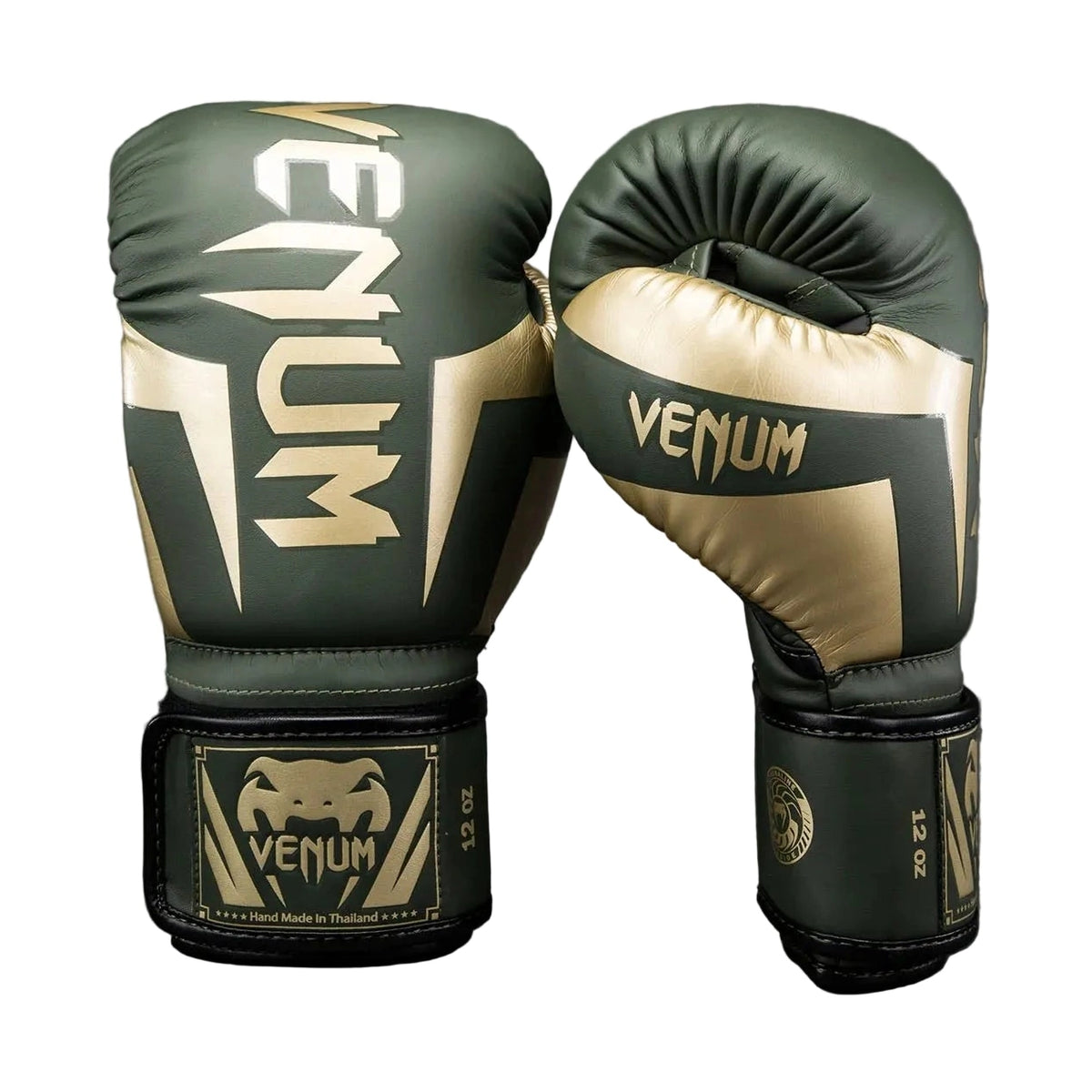 Venum Elite Boxing Gloves, Khaki, view 1