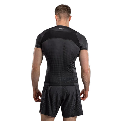 Rash Guard Short Sleeve Venum Stealth Black White