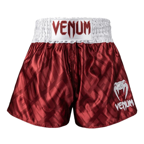 Shorts Muay Thai Style Venum Contender XT Cherry Red/White