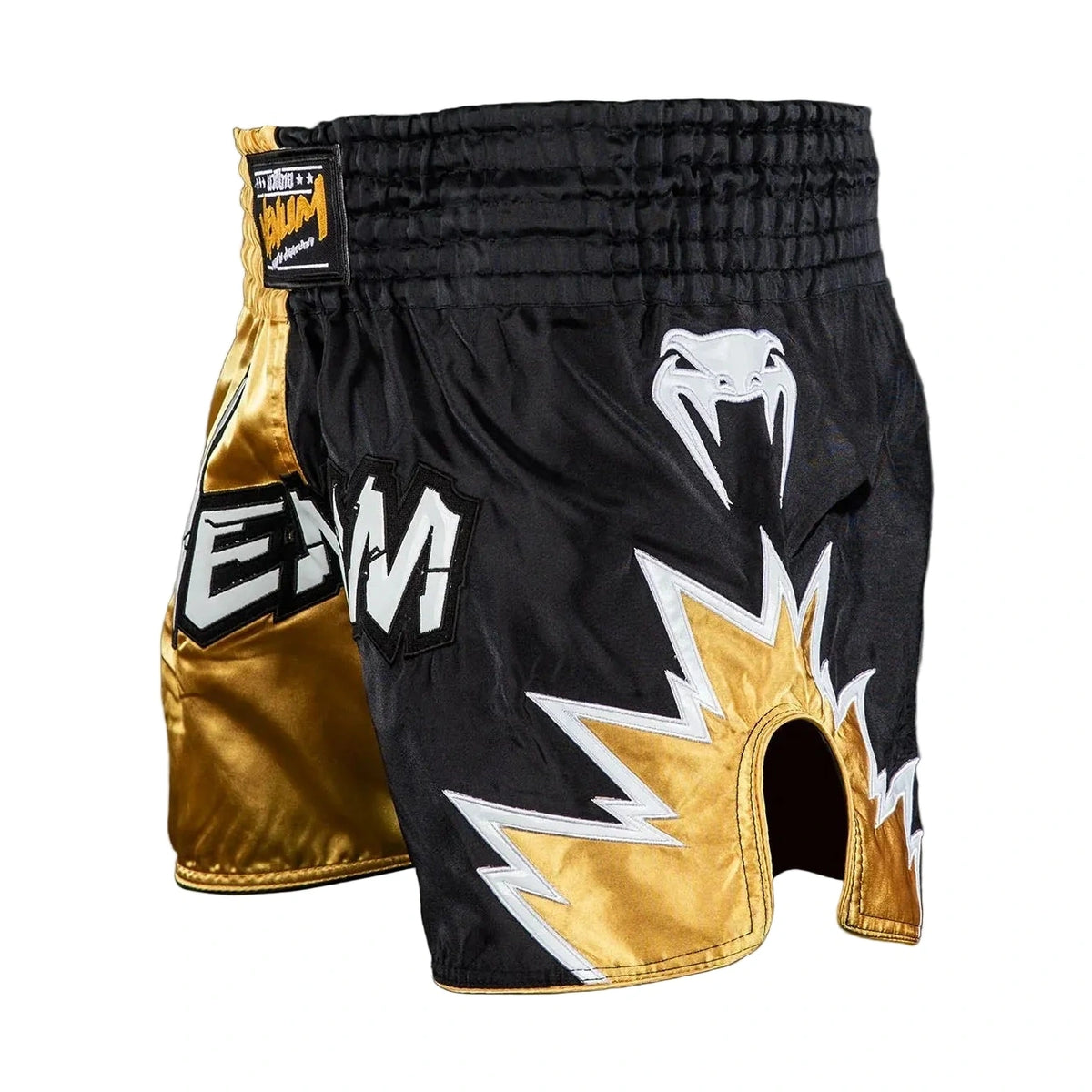 Venum Inferno 2.0 Muay Thai Shorts, Black/Gold, view 3