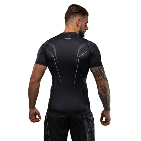 Rash Guard Short Sleeve Venum Streamline Black White