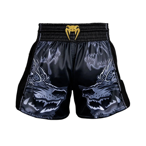 Shorts Muay Thai Style Venum Wolf Atak Black/Grey