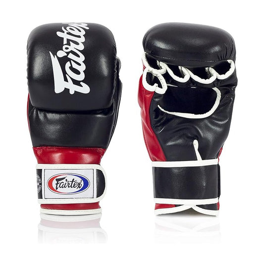 Fairtex FGV18 MMA Gloves, Black Red, view 1