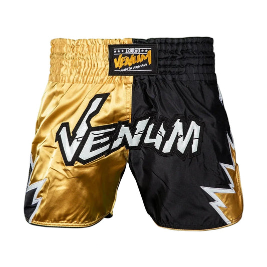 Venum Inferno 2.0 Muay Thai Shorts, Black/Gold, view 1
