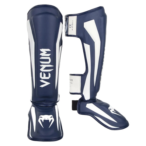 Shin Guards Venum Elite Standup White/Navy Blue