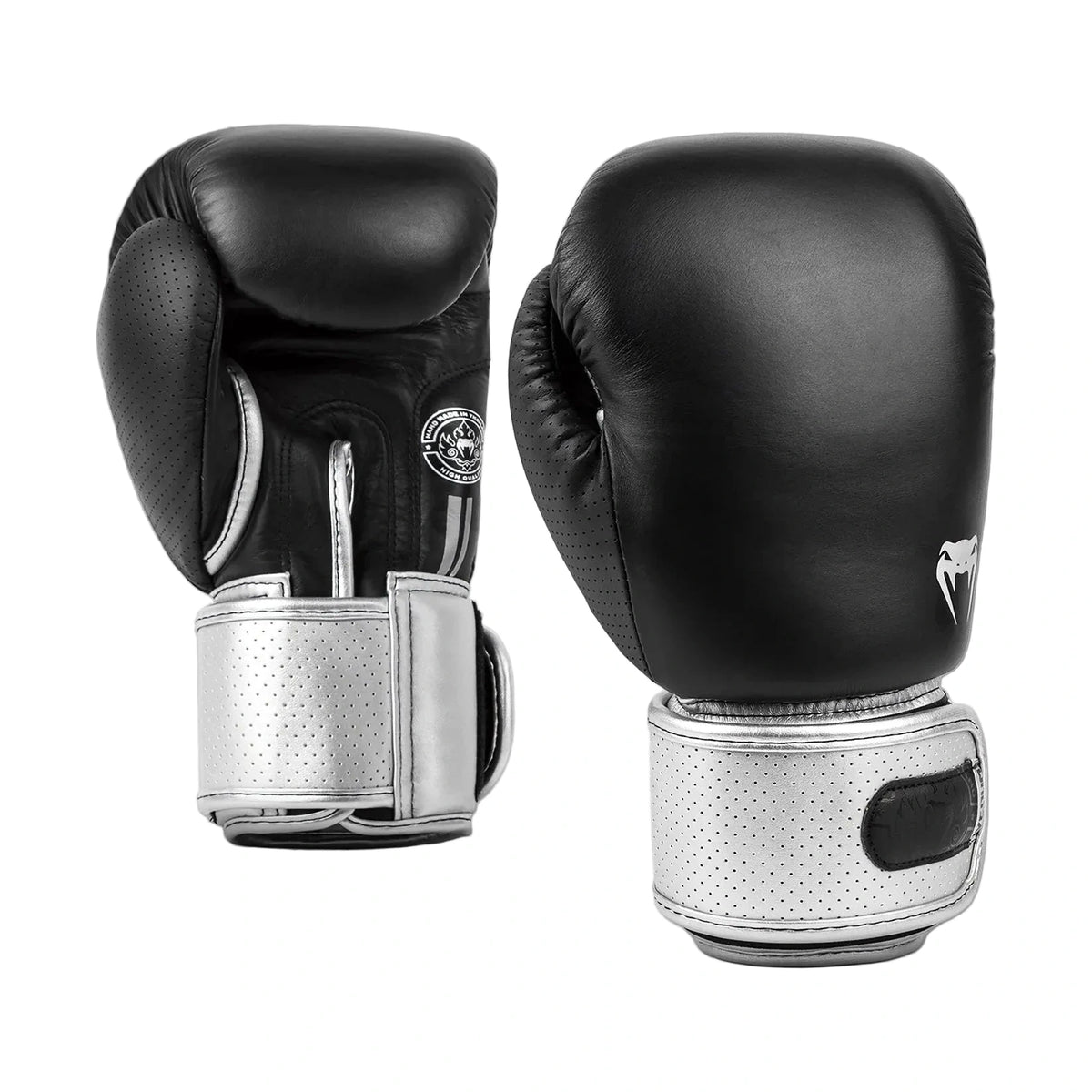 Venum Power 2.0 Boxing Gloves, Black/Silver, view 2