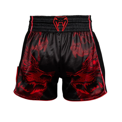 Shorts Muay Thai Style Venum Wolf Atak Black/Red