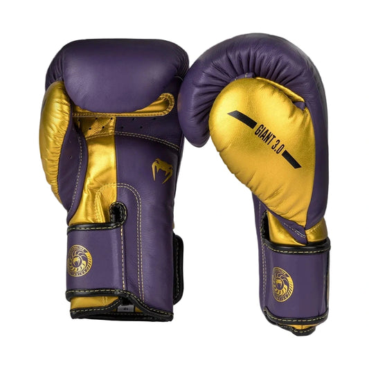 Venum Giant 3.0 Boxing Gloves, Dark Purple/Gold, view 1