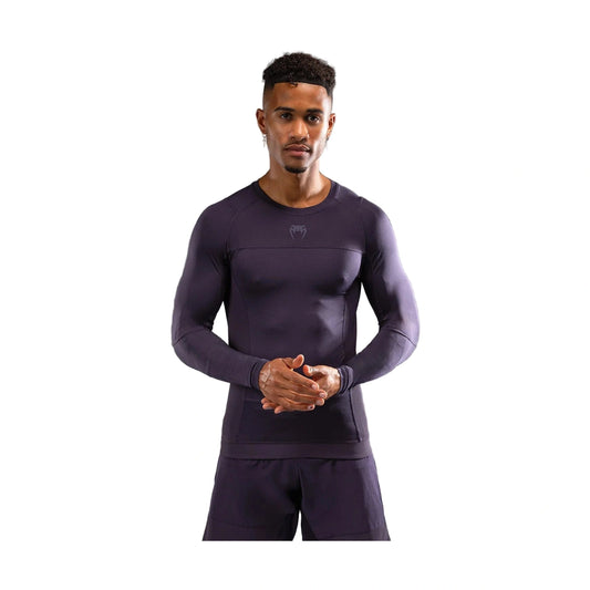 Venum G-Fit Air Long Sleeve Rash Guard, Deep Purple, view 1