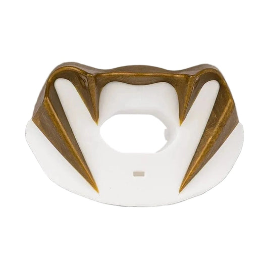 Venum Elite Lipguard OG Edition Mouthguard, White/Gold, view 1
