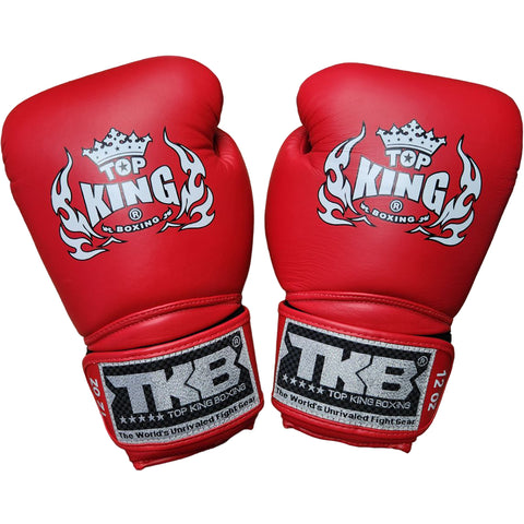 Boxing Gloves Top King TKBGSA Air Red Muay Thai Old Logo