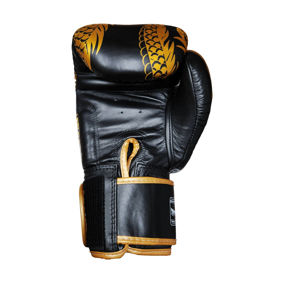 Twins Special FBGV-49 Fancy Boxing Gloves, Gold Black, view 3