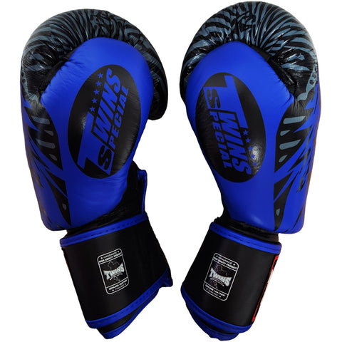 Boxing Gloves Twins Special FBGV-50 Wolf Blue Fancy Muay Thai Style