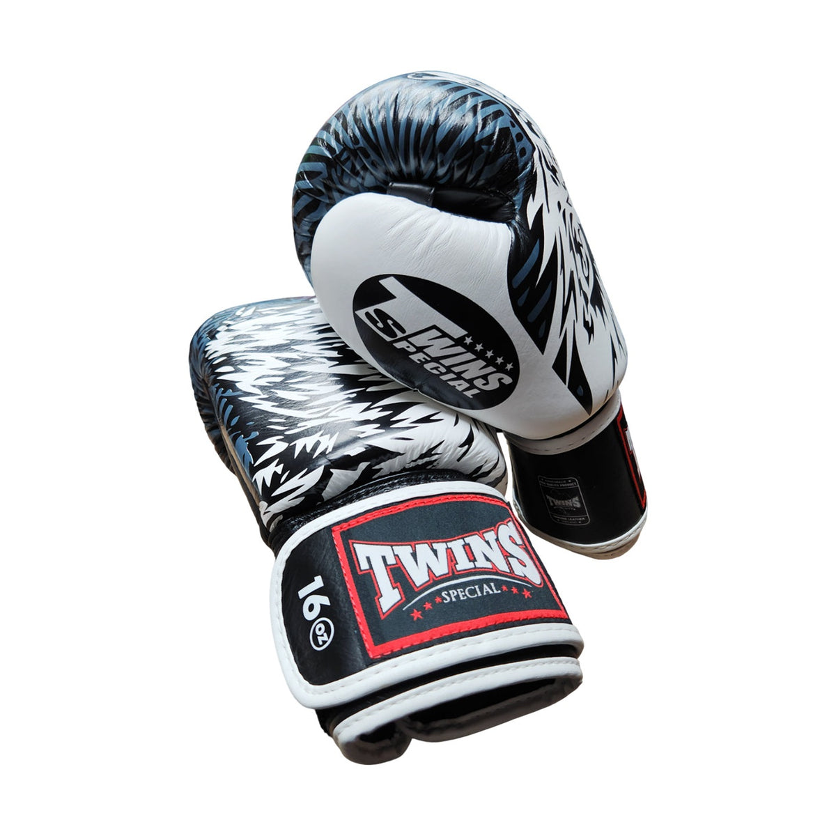 Twins Special FBGV-50 Wolf Fancy Boxing Gloves, White, view 7