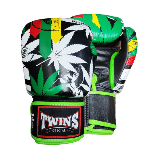 Twins Special FBGVL3-54 Grass Fancy Boxing Gloves, Green, view 1